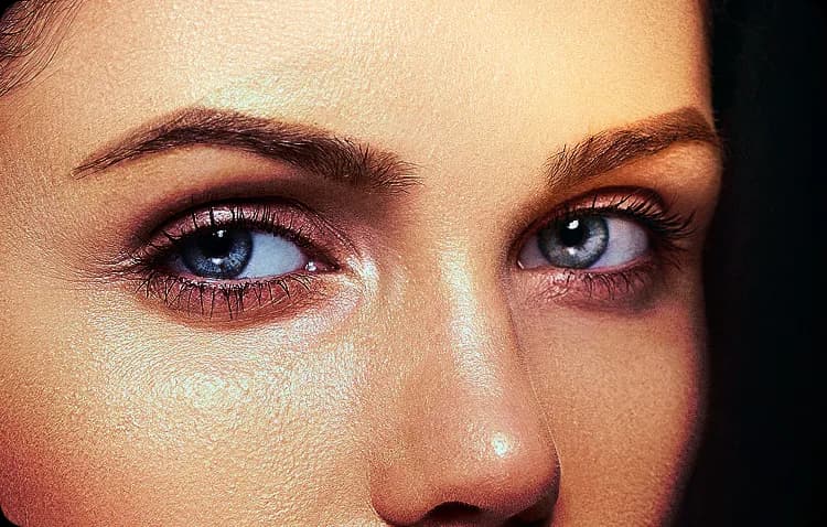 Close-up dos olhos